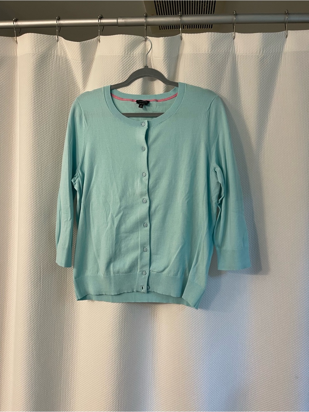 Talbots Light Aqua cotton Sweater, size xl